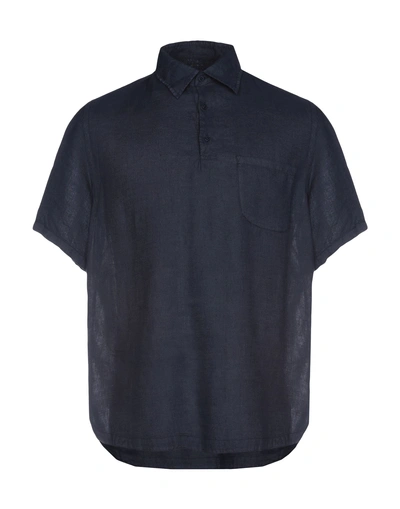 Shop Costumein Linen Shirt In Dark Blue