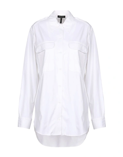 Shop Rag & Bone Solid Color Shirts & Blouses In White