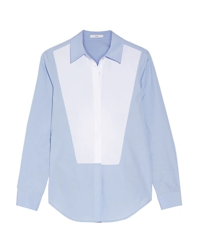 Shop Tome Patterned Shirts & Blouses In Sky Blue