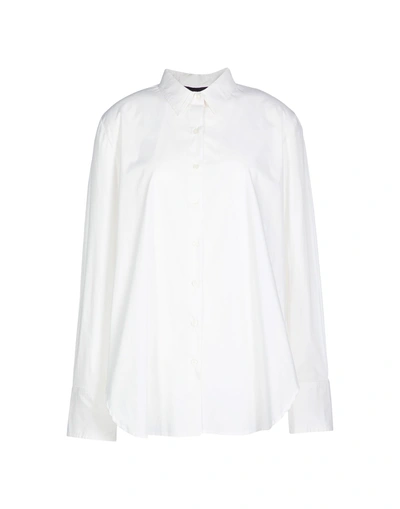 Shop Hatch Solid Color Shirts & Blouses In White