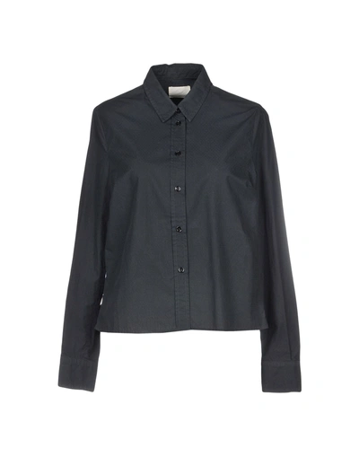 Shop Band Of Outsiders Solid Color Shirts & Blouses In Black