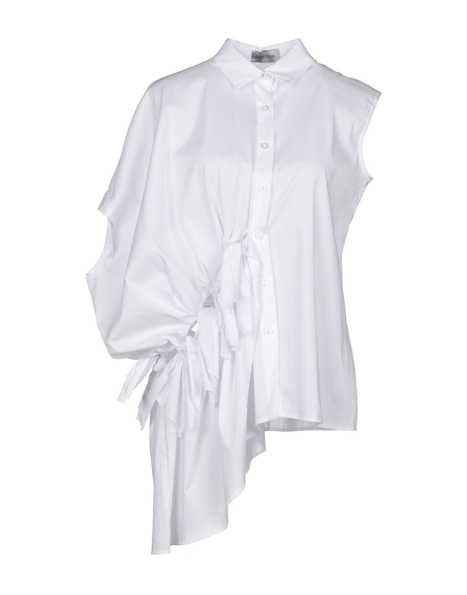 Balossa Solid Color Shirts & Blouses In White | ModeSens
