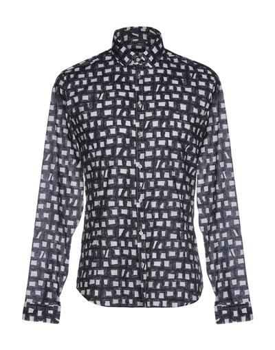 Shop Patrizia Pepe Shirts In Dark Blue