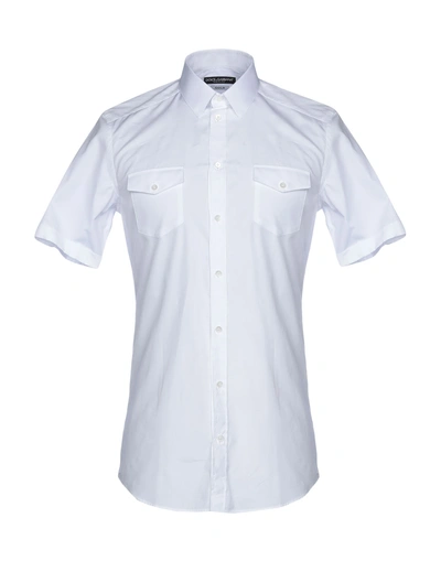 Shop Dolce & Gabbana Man Shirt White Size 16 Cotton