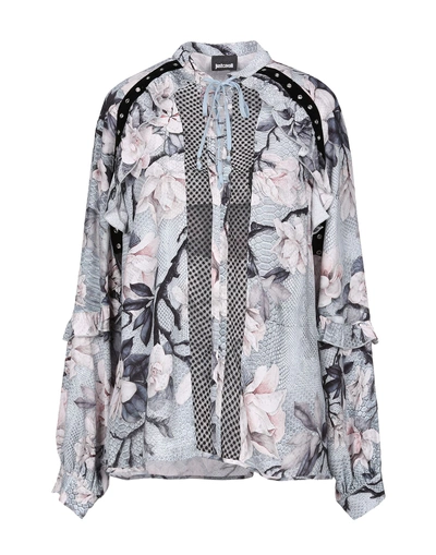 Shop Just Cavalli Blouse In Sky Blue