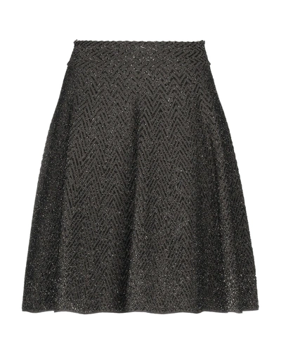 Shop Antonino Valenti Knee Length Skirt In Dark Green