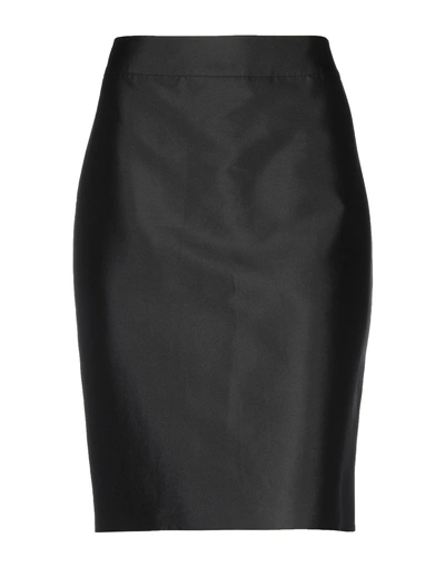 Shop Armani Collezioni Knee Length Skirt In Black