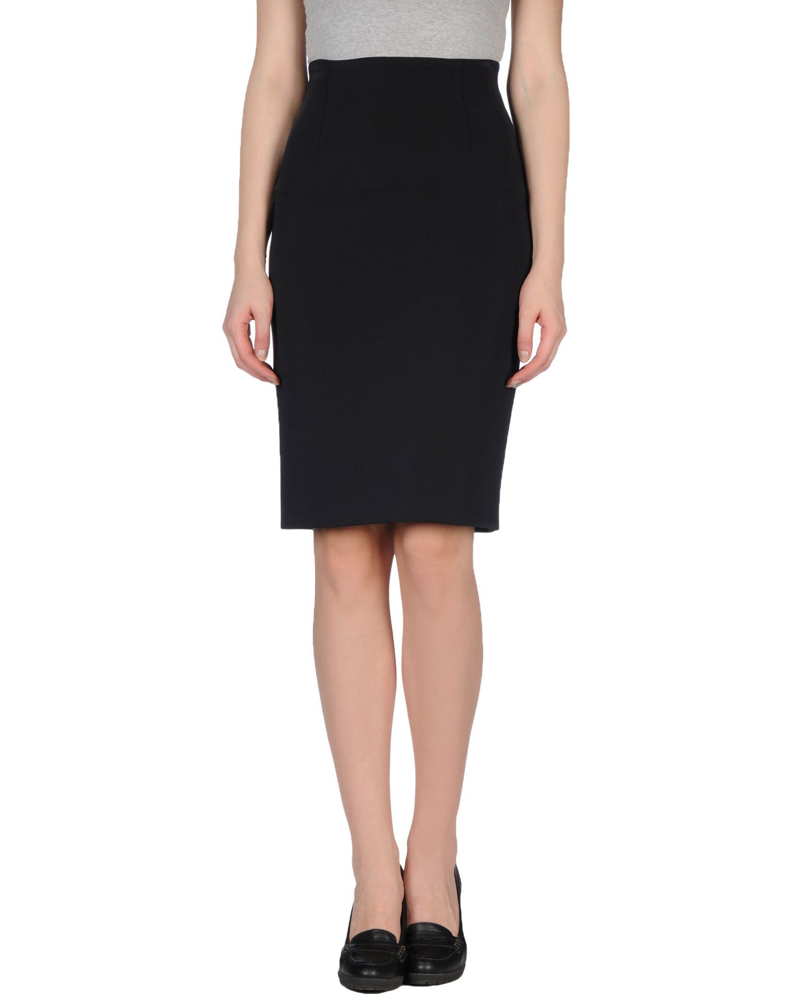 Tonello Knee Length Skirt In Black | ModeSens