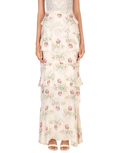 Shop Vilshenko Maxi Skirts In Light Pink