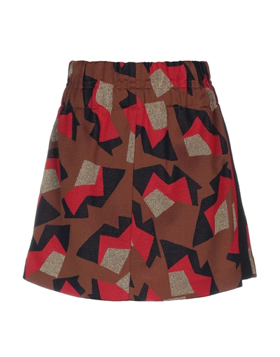 Shop Marni Mini Skirt In Brown