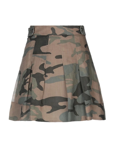 Shop Scervino Street Mini Skirt In Military Green