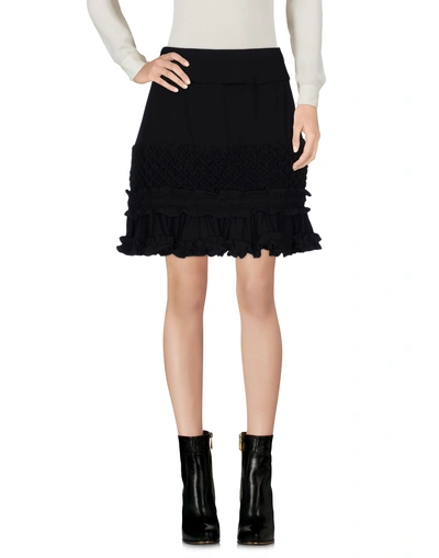 Shop Carven Mini Skirt In Black