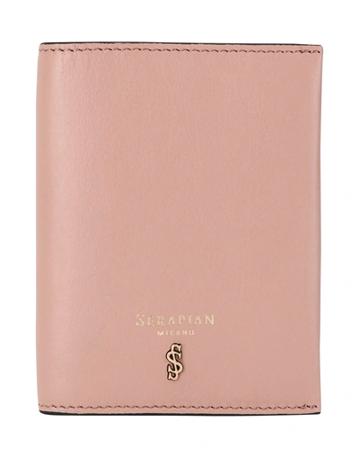 Shop Serapian Checkbook Holder In Pale Pink