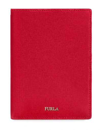 Shop Furla Document Holder In Red