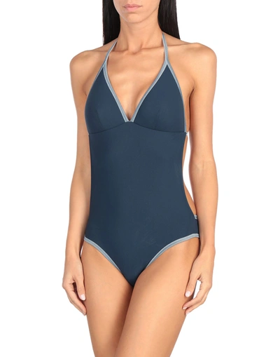 Shop Malo Woman One-piece Swimsuit Midnight Blue Size L Polyamide, Elastane