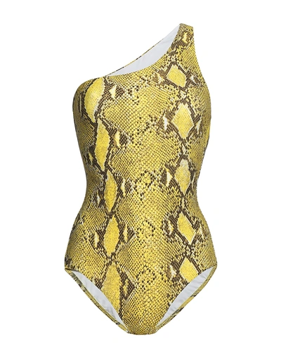 Shop Melissa Odabash One-piece Swimsuits In Yellow