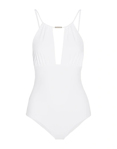 Shop Melissa Odabash One-piece Swimsuits In White