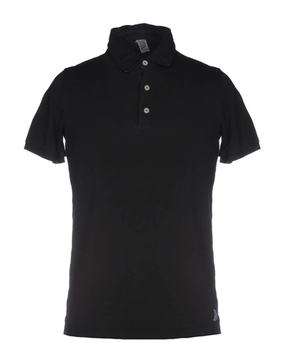 Shop Authentic Original Vintage Style Polo Shirts In Black