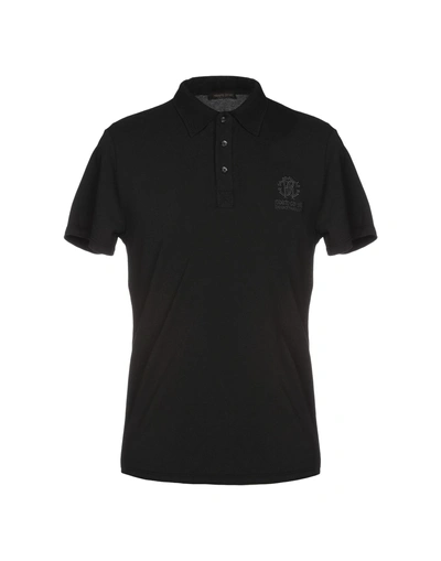 Shop Roberto Cavalli Beachwear Polo Shirt In Black