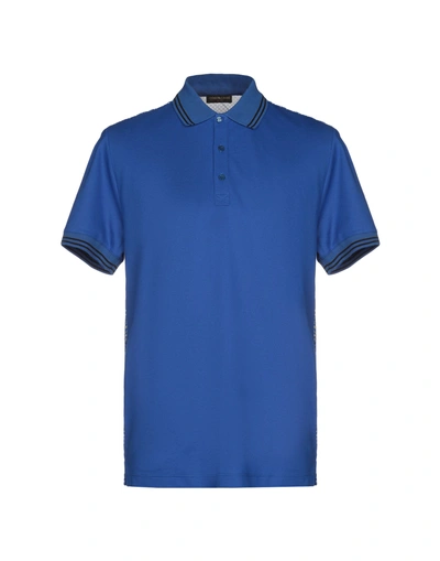Shop Roberto Cavalli Gym Polo Shirt In Blue