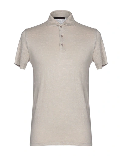 Shop Jeordie's Polo Shirt In Beige