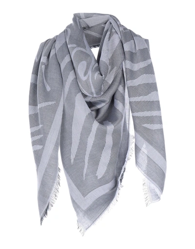 Shop Kenzo Square Scarf In Grey