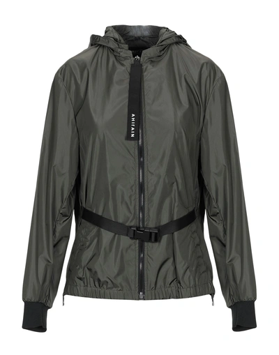 Shop Ahirain Jacket In Military Green