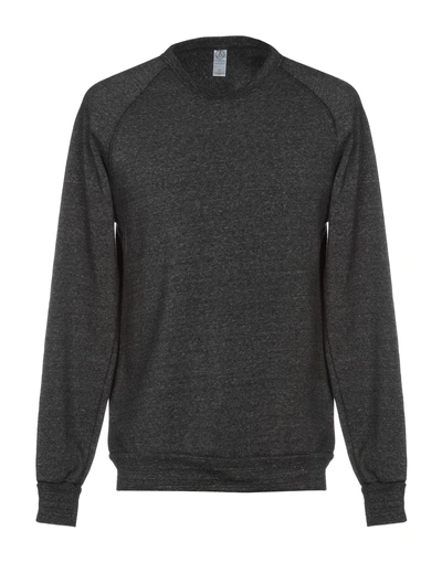 Shop Alternative Man Sweatshirt Steel Grey Size Xs Polyester, Cotton, Rayon