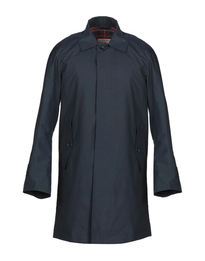 Shop Baracuta Full-length Jacket In Dark Blue