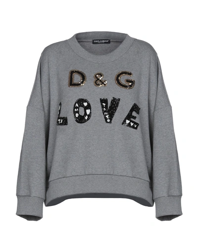 Shop Dolce & Gabbana Sweatshirts In Grey