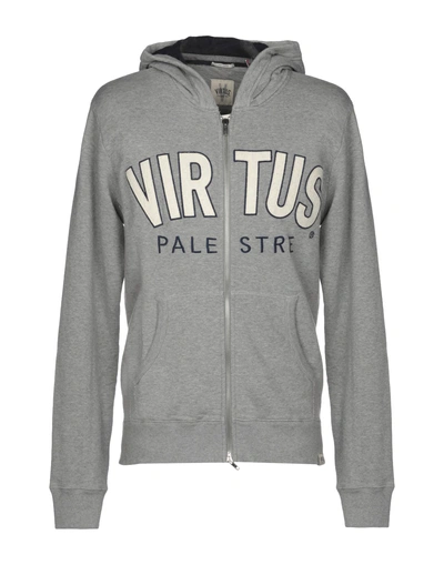 Shop Virtus Palestre Hooded Sweatshirt In Grey