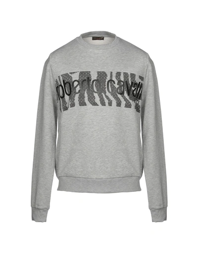 Shop Roberto Cavalli Gym Sweatshirt In Grey