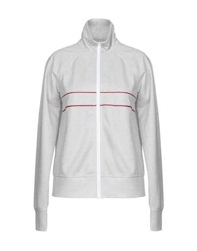 Shop Dondup Woman Sweatshirt Silver Size M Viscose, Polyester, Polyamide