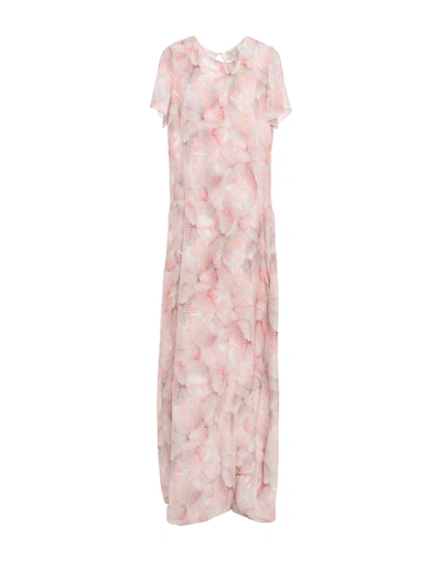 Shop Andrea Incontri Long Dress In Light Pink