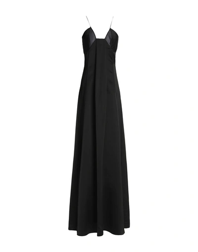 Shop Calvin Klein Collection Long Dress In Black