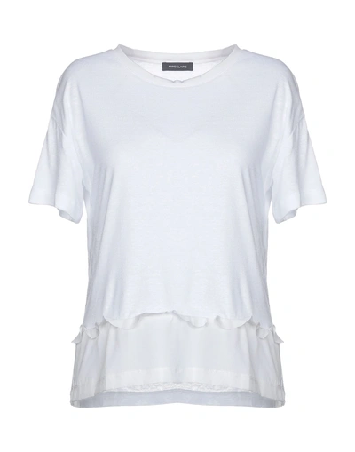 Shop Anneclaire T-shirt In White