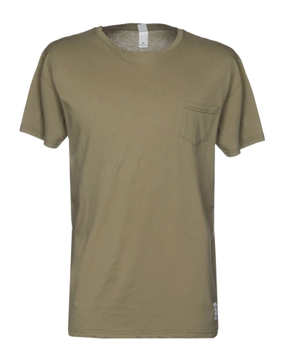 Shop Alternative Man T-shirt Military Green Size S Cotton