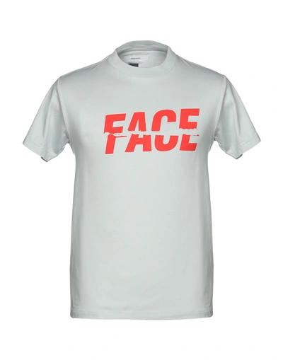 Shop Facetasm T-shirts In Grey