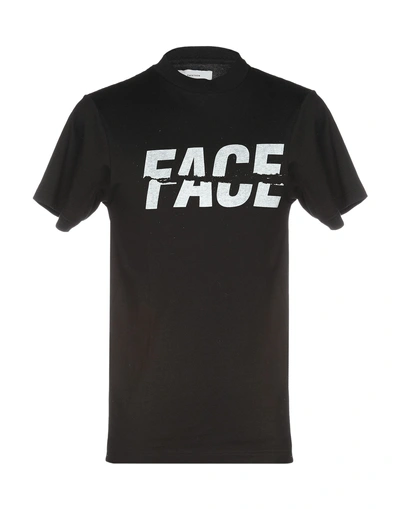Shop Facetasm Man T-shirt Black Size 2 Cotton