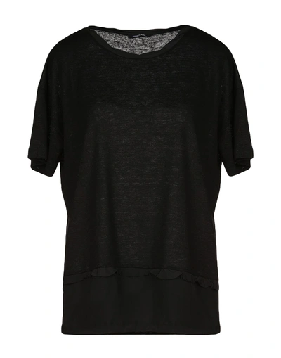 Shop Anneclaire T-shirt In Black