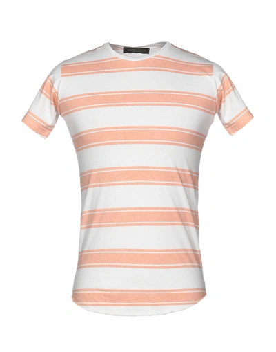 Shop Golden Goose T-shirts In Salmon Pink
