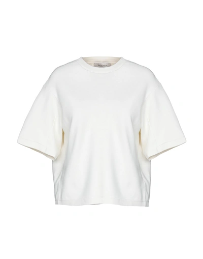 Shop Valentino T-shirt In Ivory