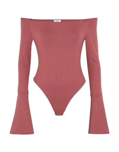 Shop Alix Bodysuits In Pastel Pink