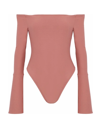 Shop Alix Nyc Woman T-shirt Blush Size Xs Polyamide, Elastane In Pink
