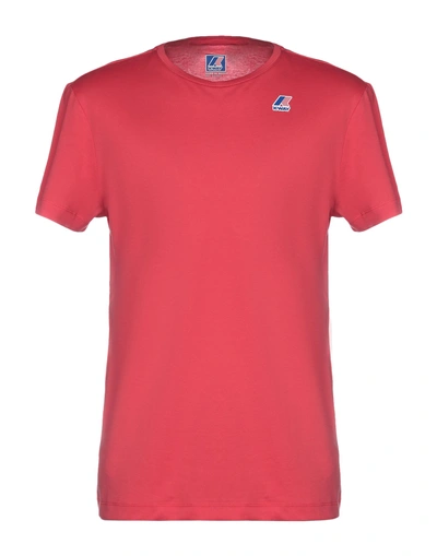 Shop K-way T-shirt In Coral