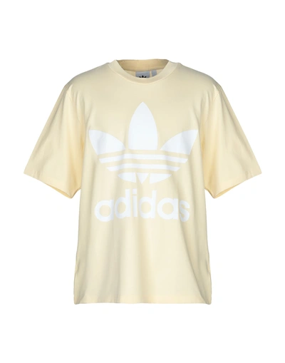 Adidas Originals T-shirt In Light Yellow | ModeSens