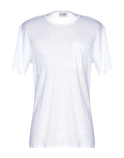 Shop Mc2 Saint Barth Man T-shirt White Size Xxl Linen