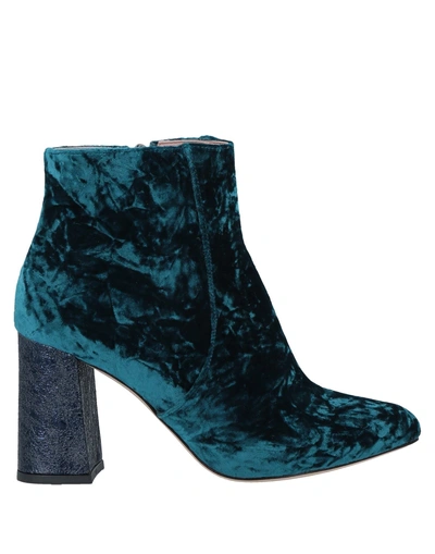 Shop Bams Ankle Boot In Deep Jade