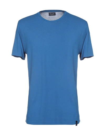Shop Drumohr T-shirts In Blue