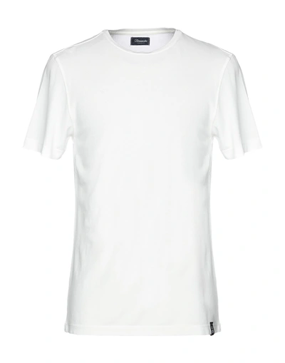 Shop Drumohr T-shirts In White